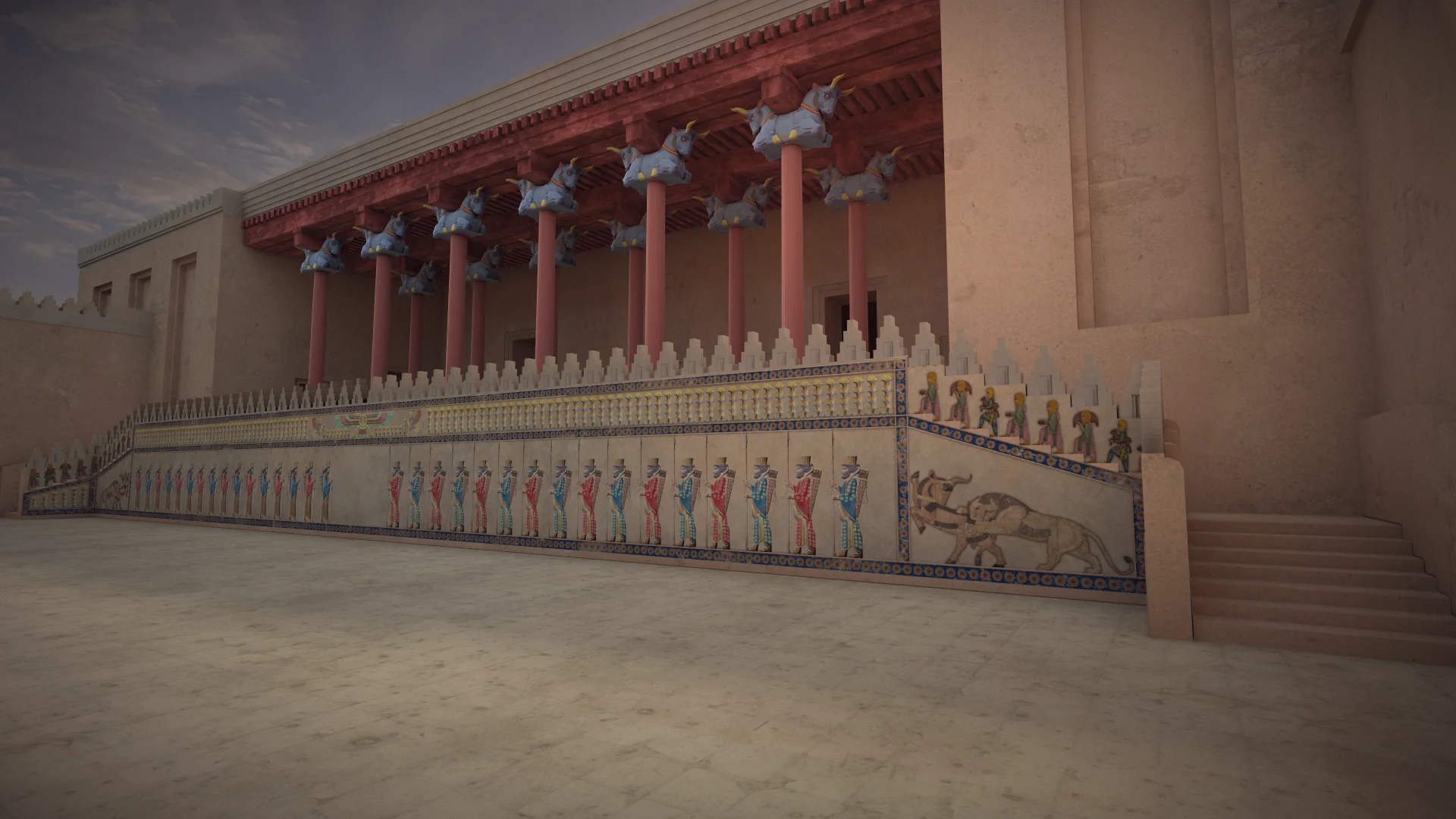 Persepolis Reimagined Palace of Xerxes environment