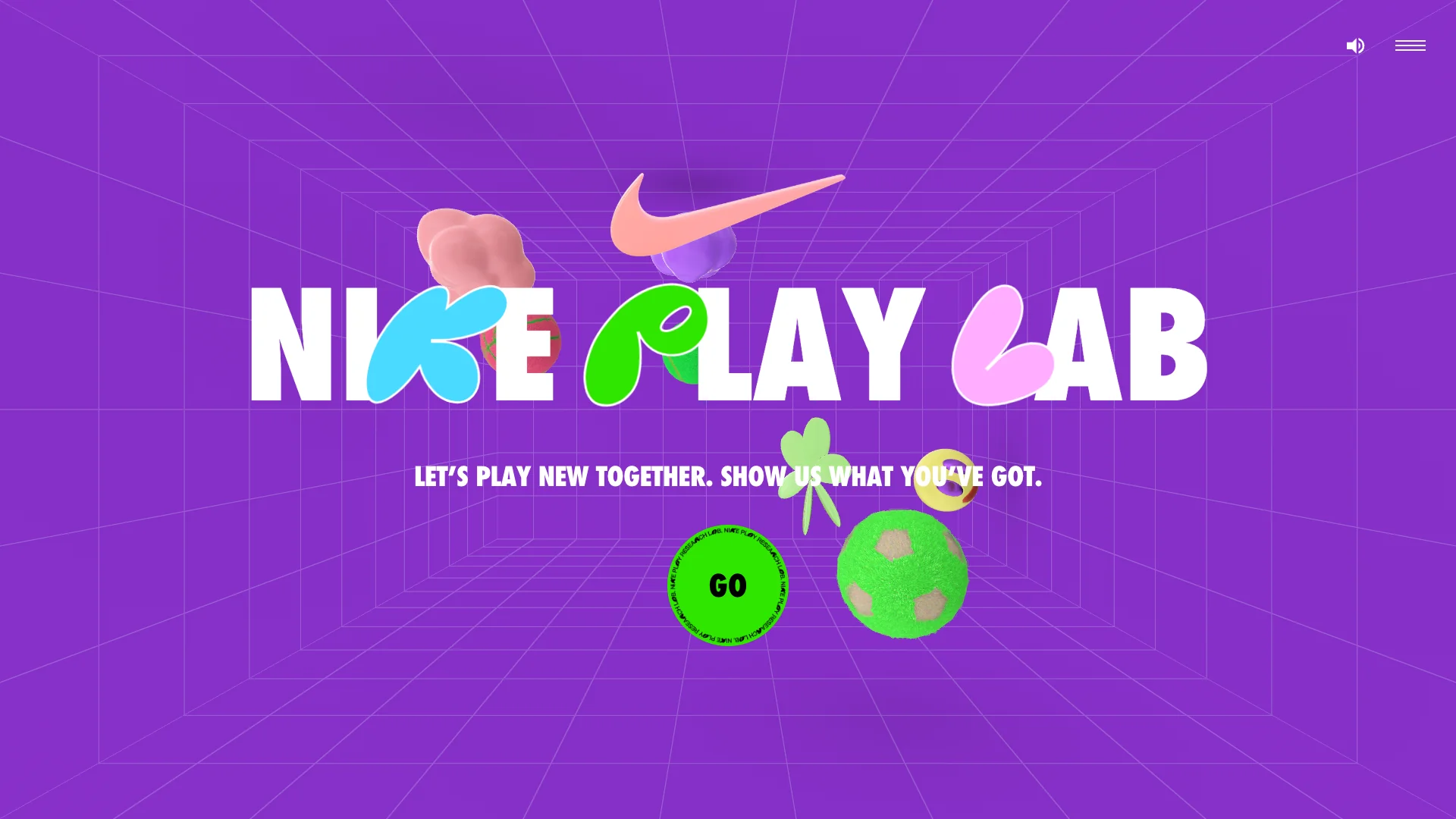 Nike PLAYlab homepage