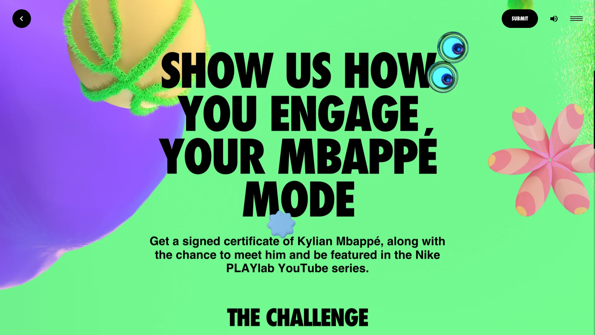 Challenge introduction component